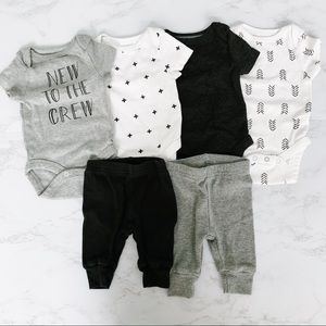 Cloud Island ‘New to the Crew’ 4-Pack Onesies